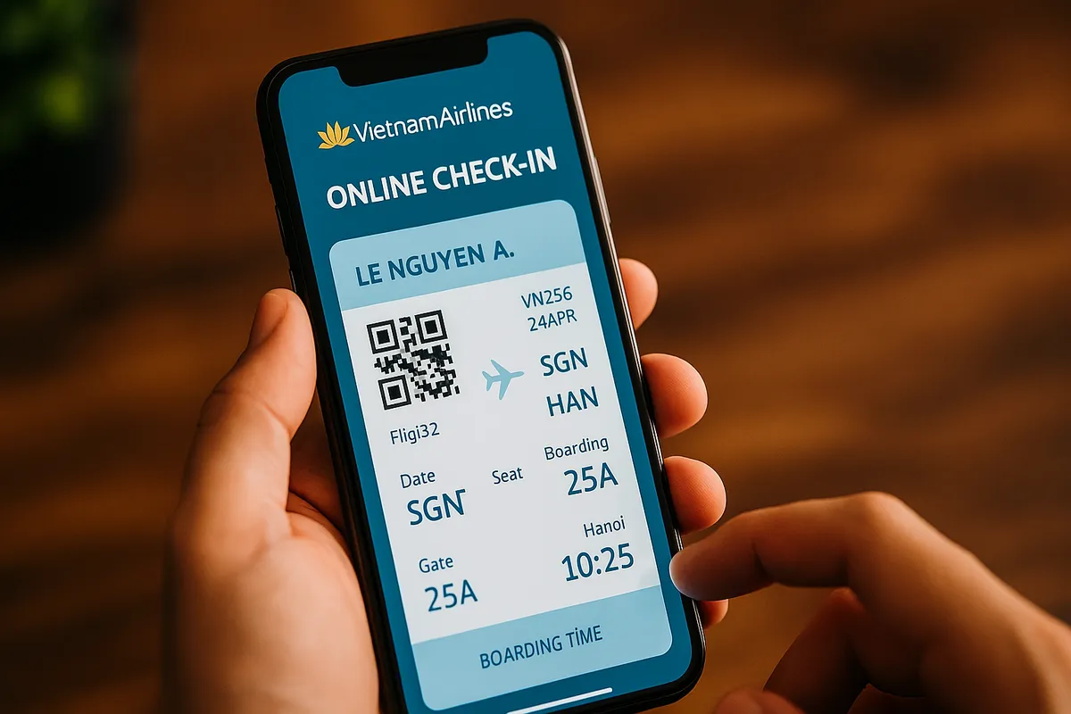 Step-by-step guide to Check-in online Vietnam Airlines