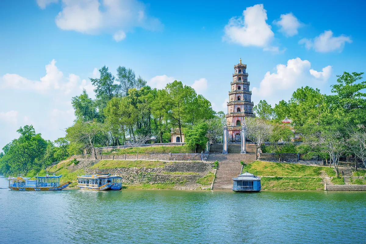 Thien Mu Pagoda and heritage treasure in the heart of Hue ancient capital