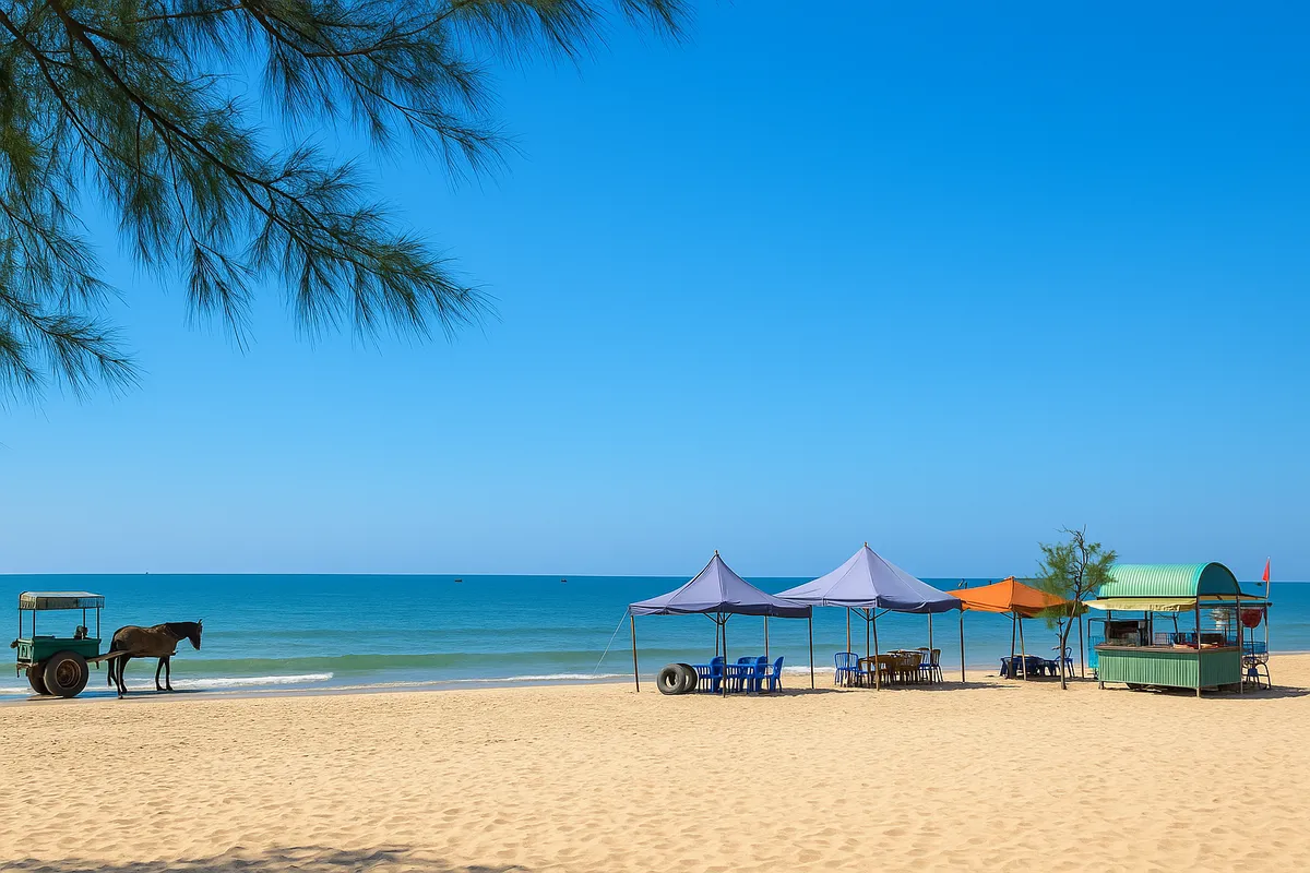 Cam Binh Beach - The beautiful wild picture of La Gi