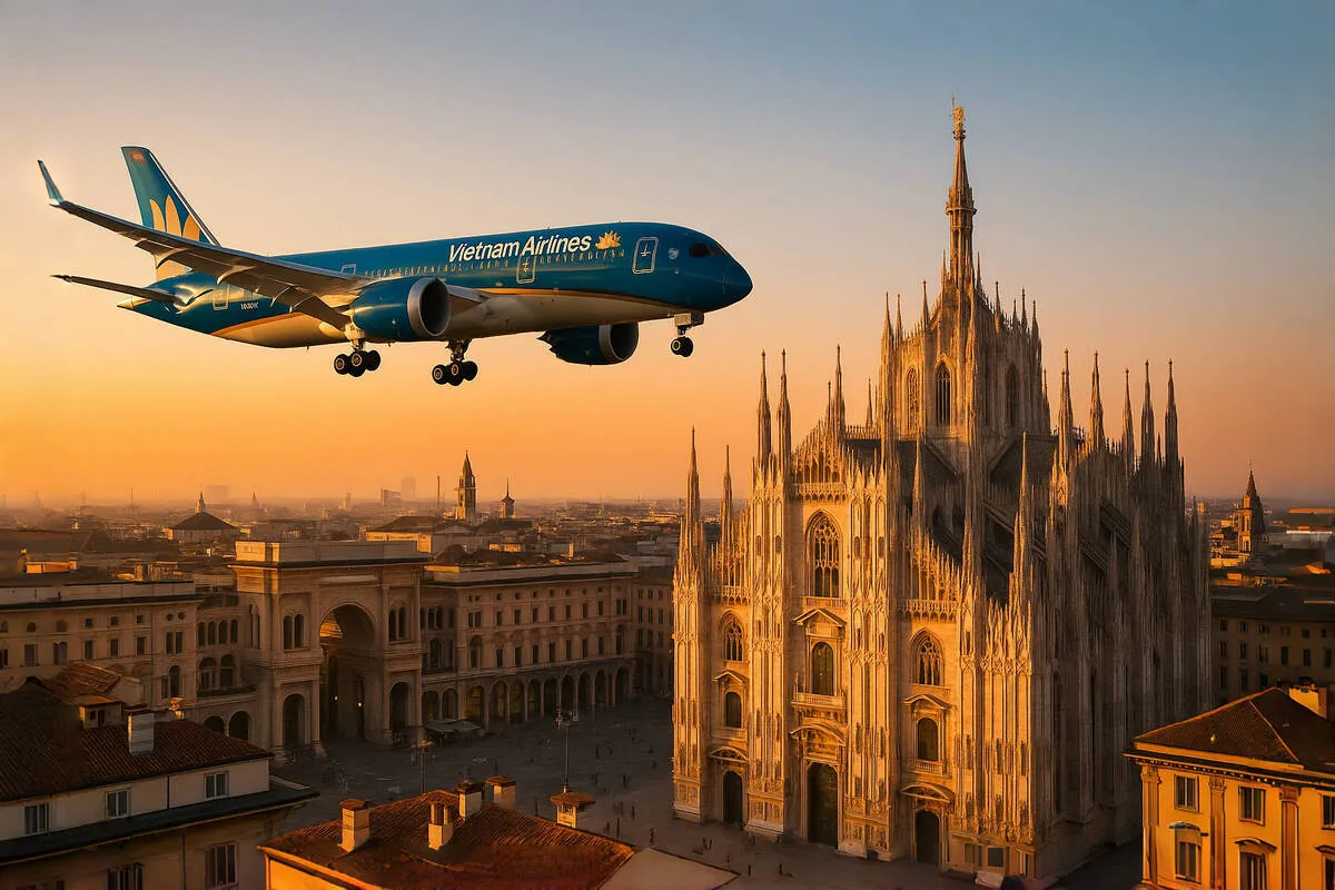 Đường bay thẳng Hà Nội - Milan và cú hích du lịch châu Âu