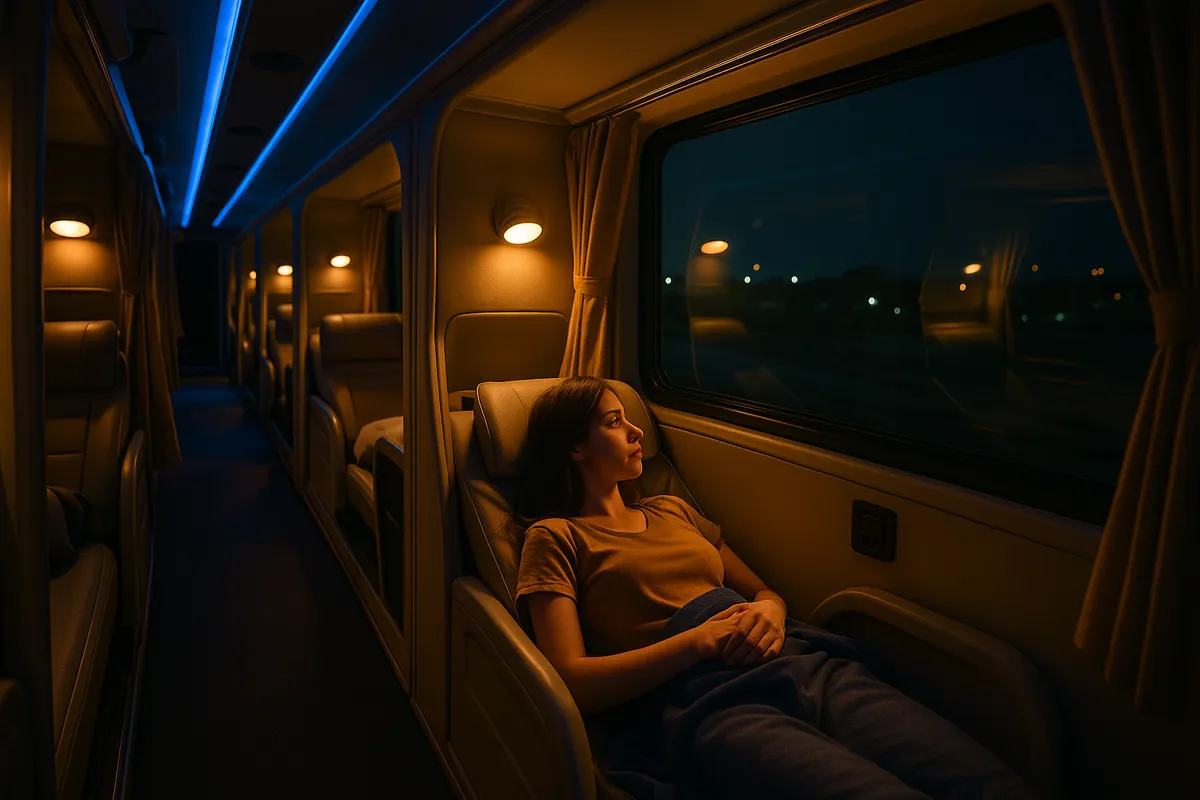 Experience in traveling by sleeper bus and night train