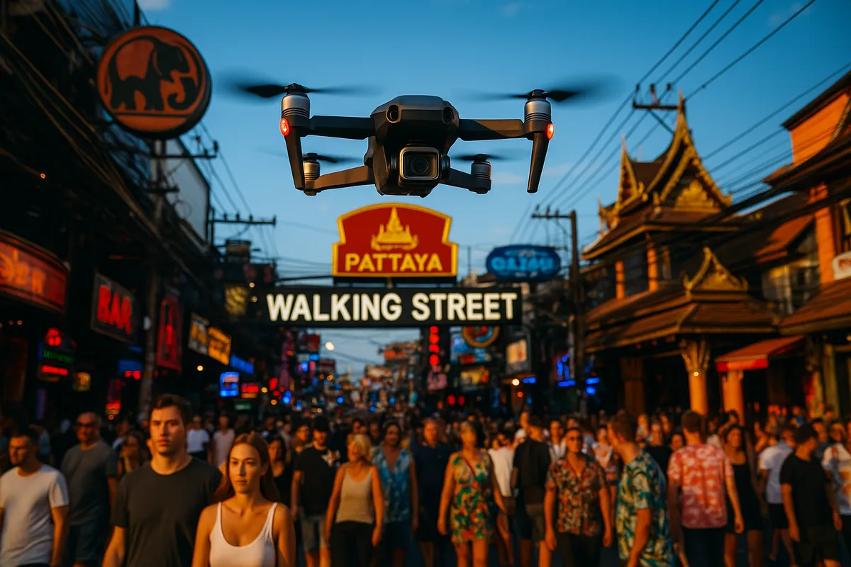 Thailand uses AI Drones to hunt for tourists with expired visas on the streets