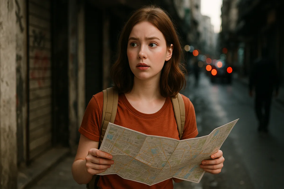 Tips to identify dangerous areas when traveling to a strange city
