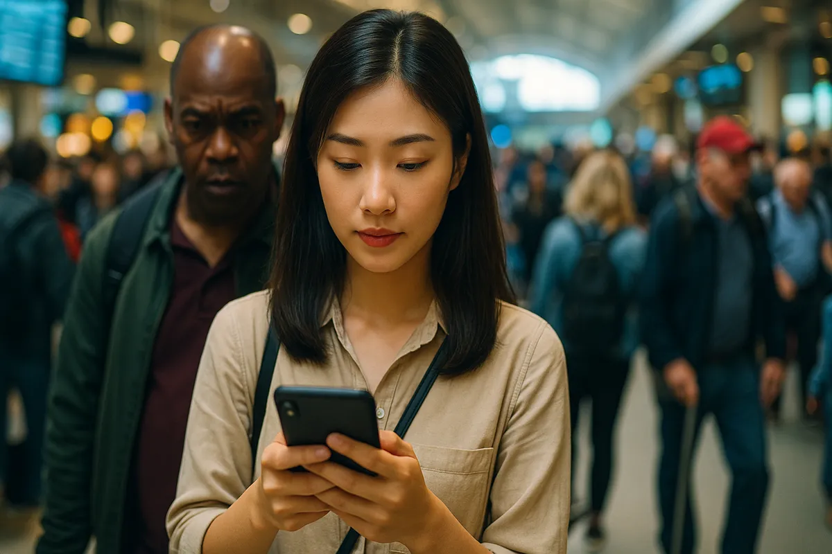 Cách tránh trộm cắp ở Sân bay, Nhà ga đông đúc