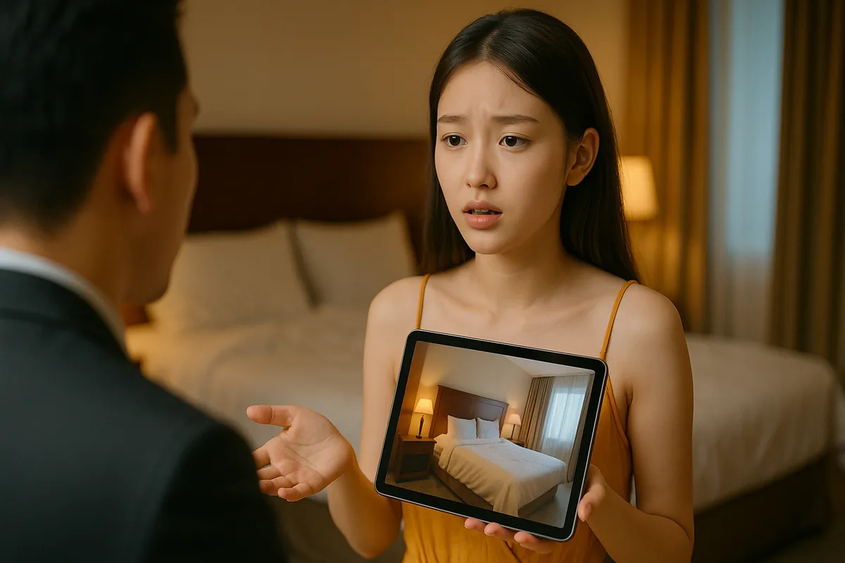 How to handle when the hotel room does not match the description